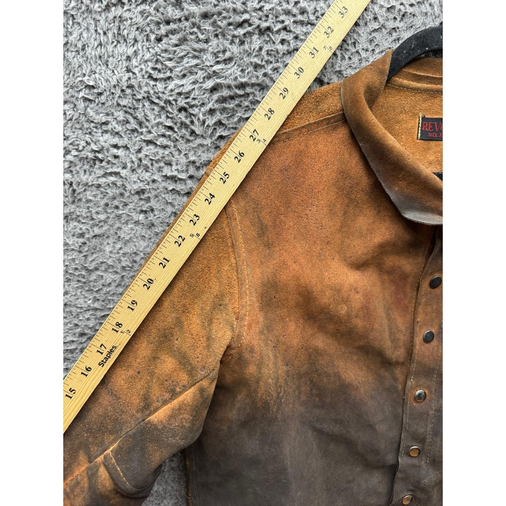 Vintage Revco Genuine Suede Leather Wielding Jacket Brown Mens Size XL - Picture 10 of 11